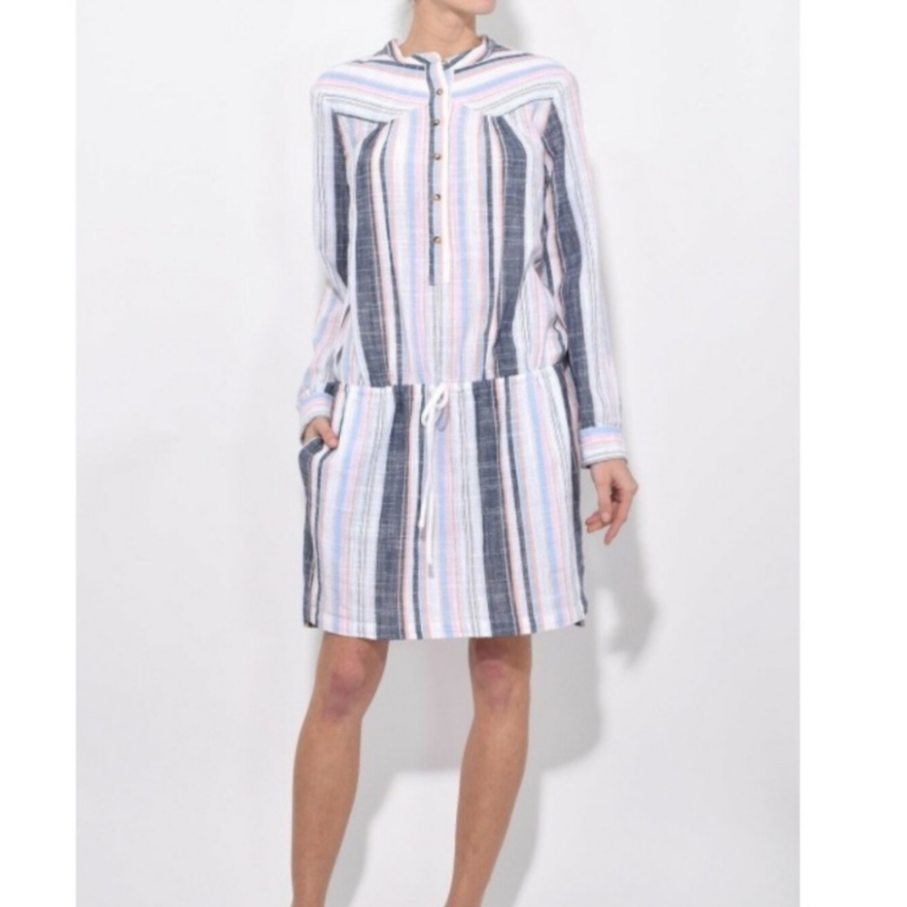 💥SALE💥XIRENA Emersyn Multi Striped Dress - Picture 3 of 11